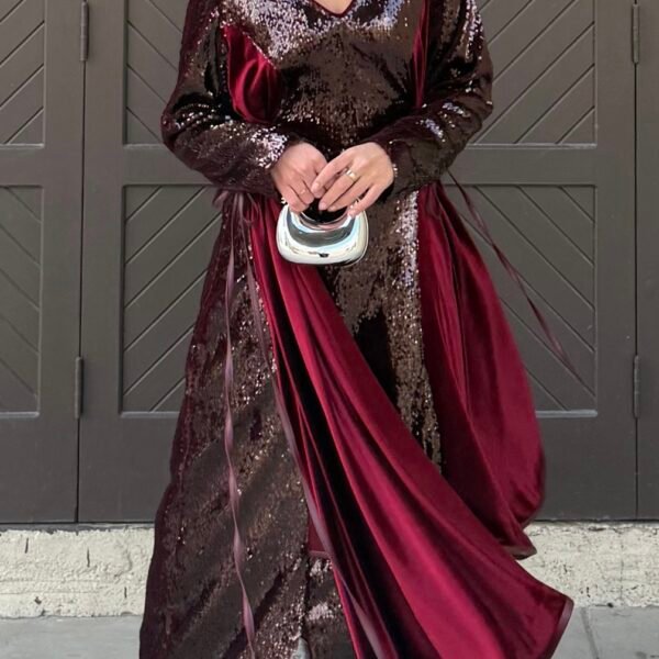 Pomegranate tartar dress